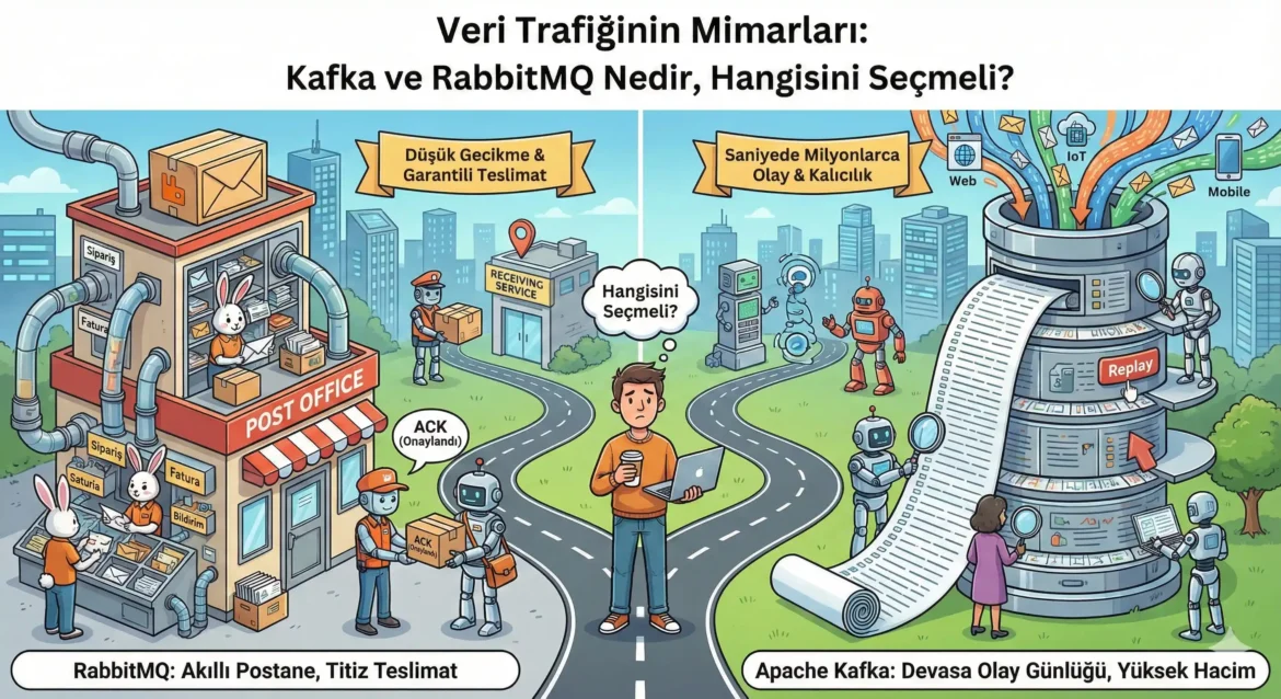 Kafka ve RabitMQ  nedir ne için kullanılır.